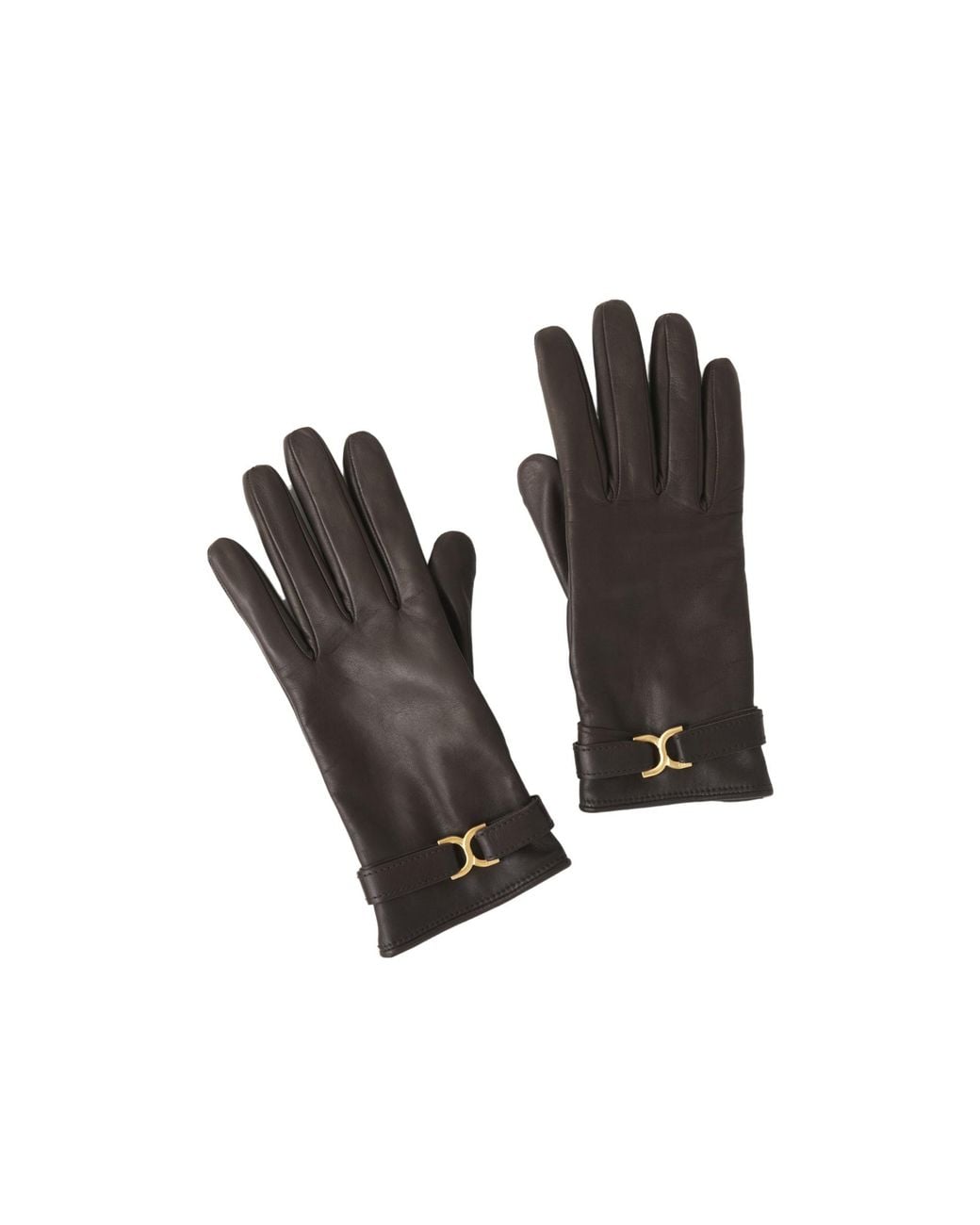 Chloé Black Logo Gloves