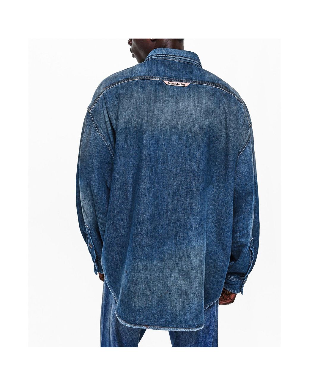 Acne Blue Oversized Denim Jacket for men