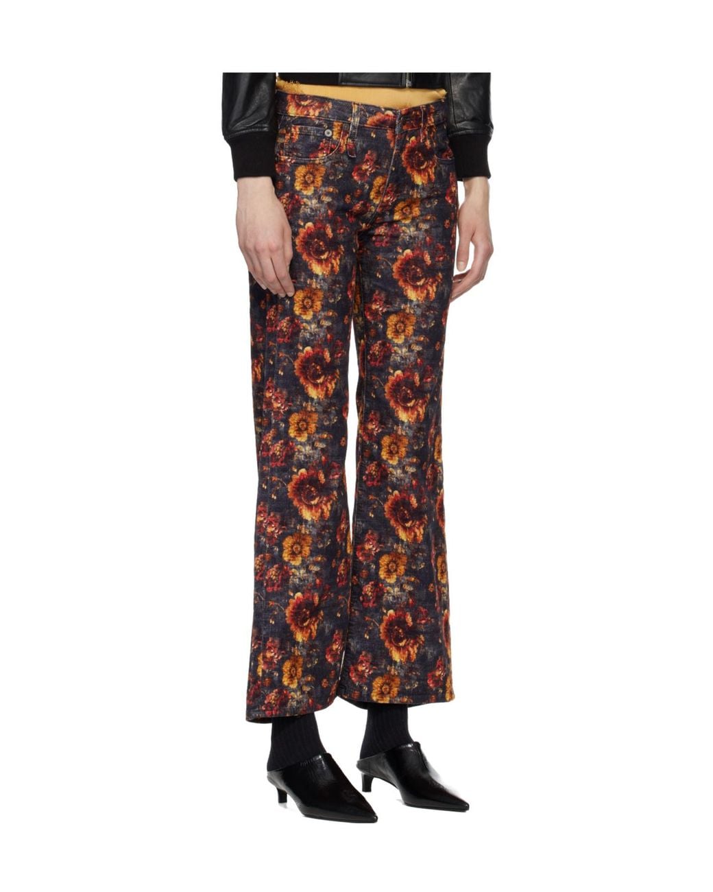 R13 Joan Flared Cropped Jeans