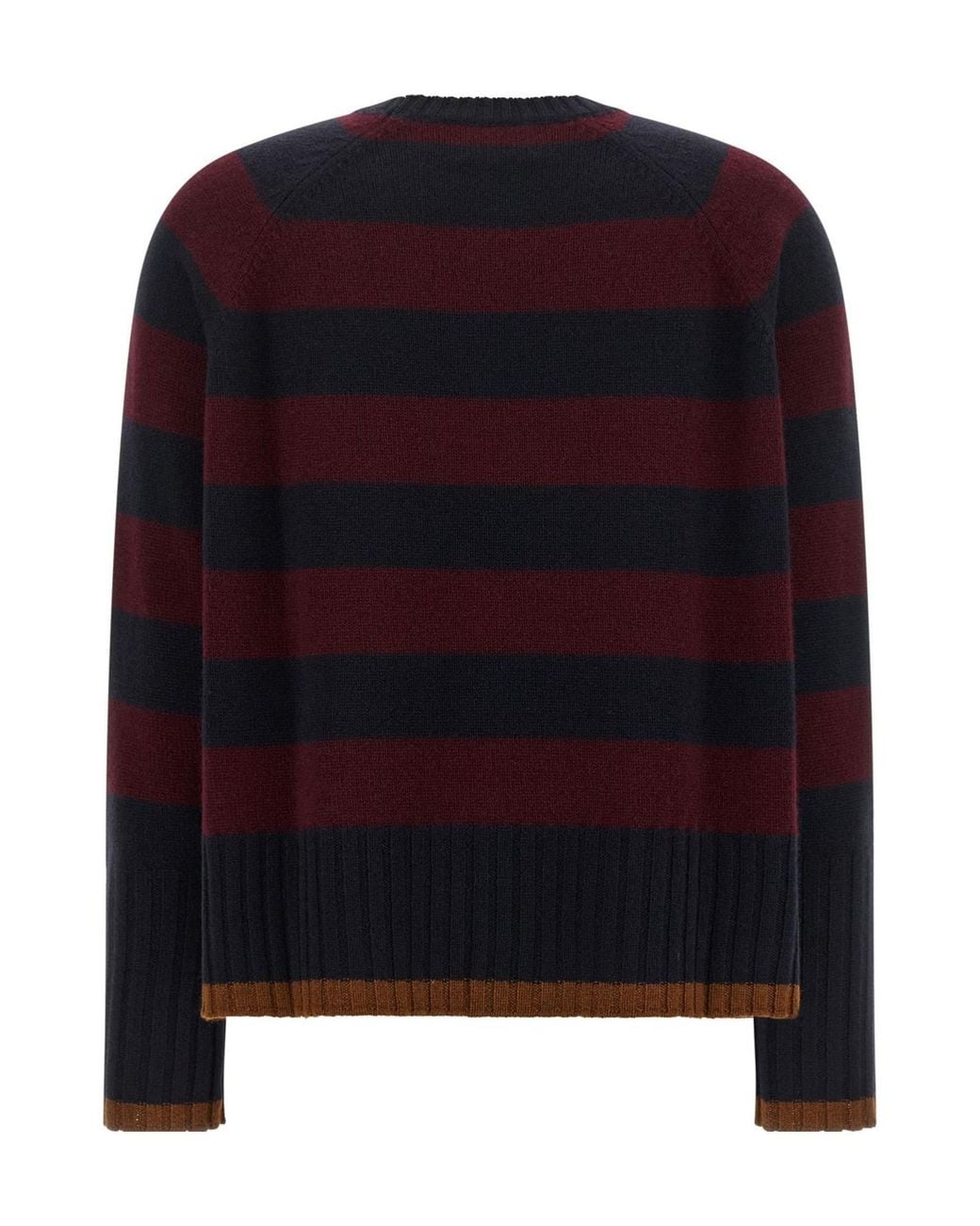 Be You Blue 1175 Striped Knitted Sweater