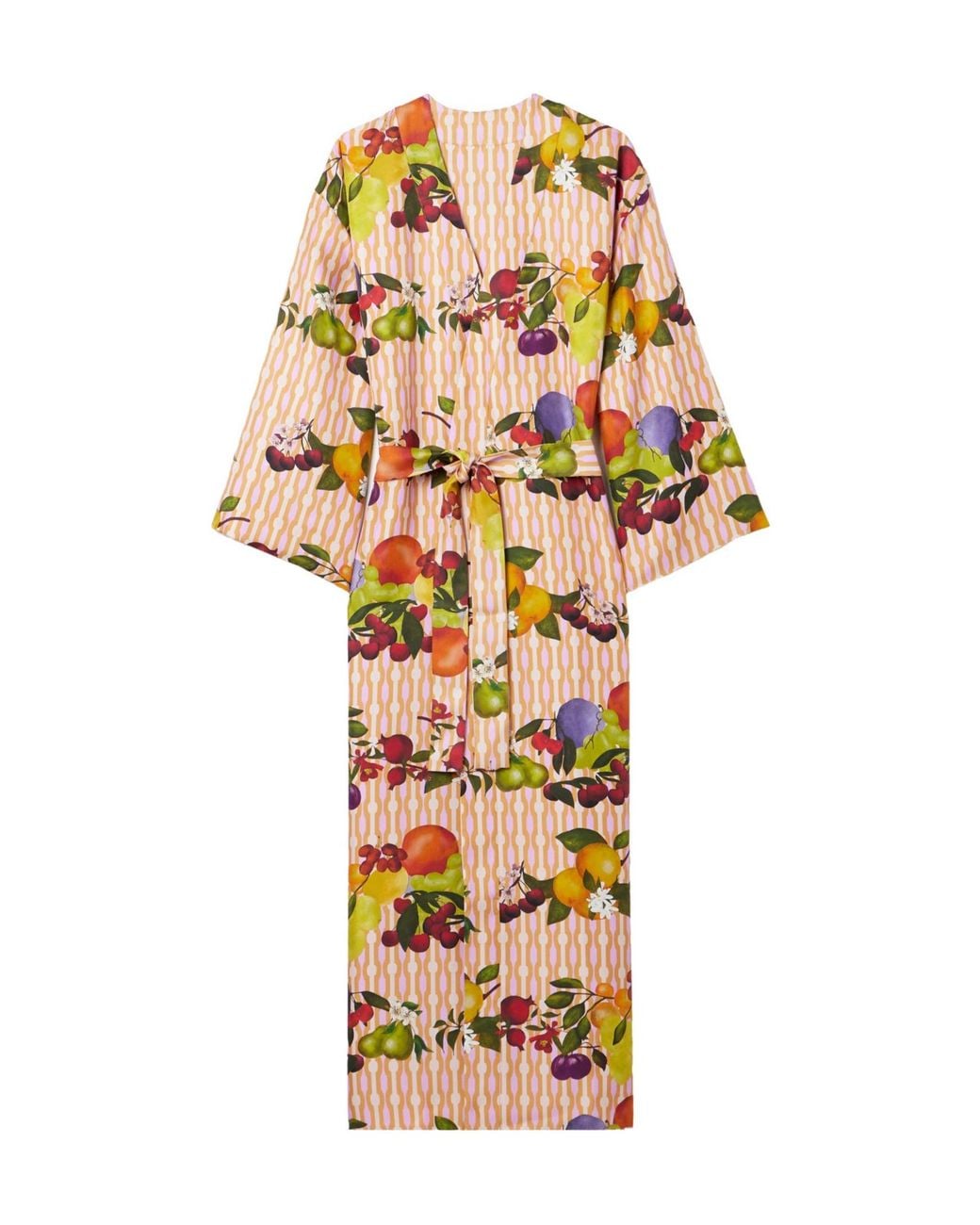Eres Metallic Saveur Reversible Printed Silk-Twill Robe
