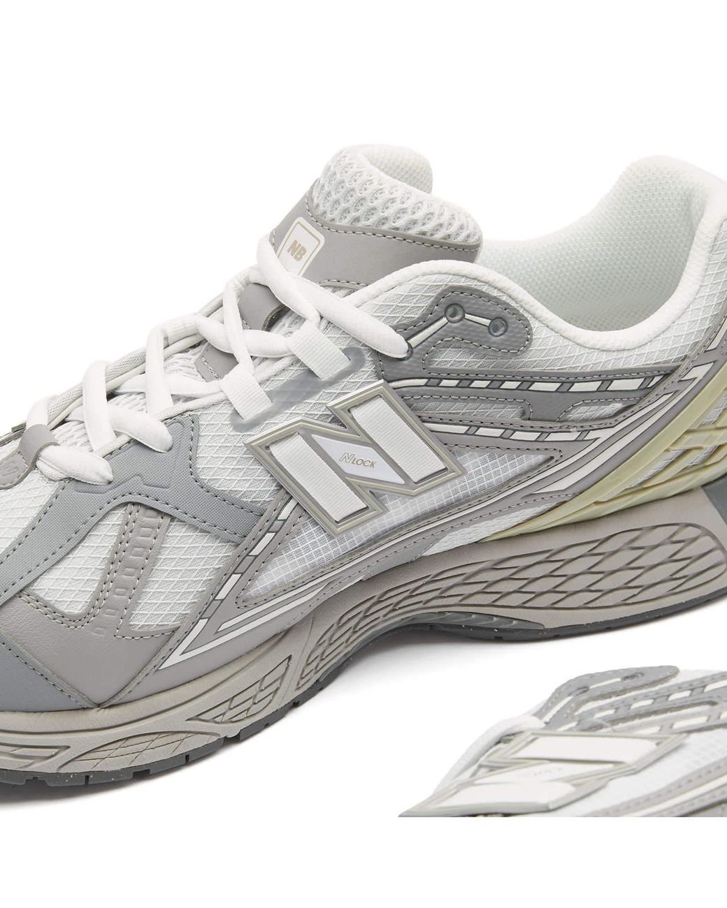 New Balance Gray 1906 Lace-Up Sneakers for men