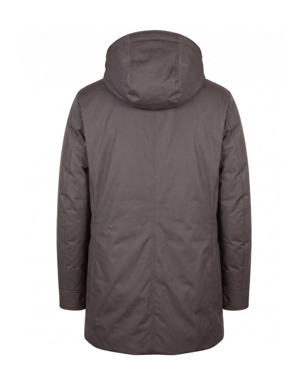 Moorer Brown Hooded Parka for men