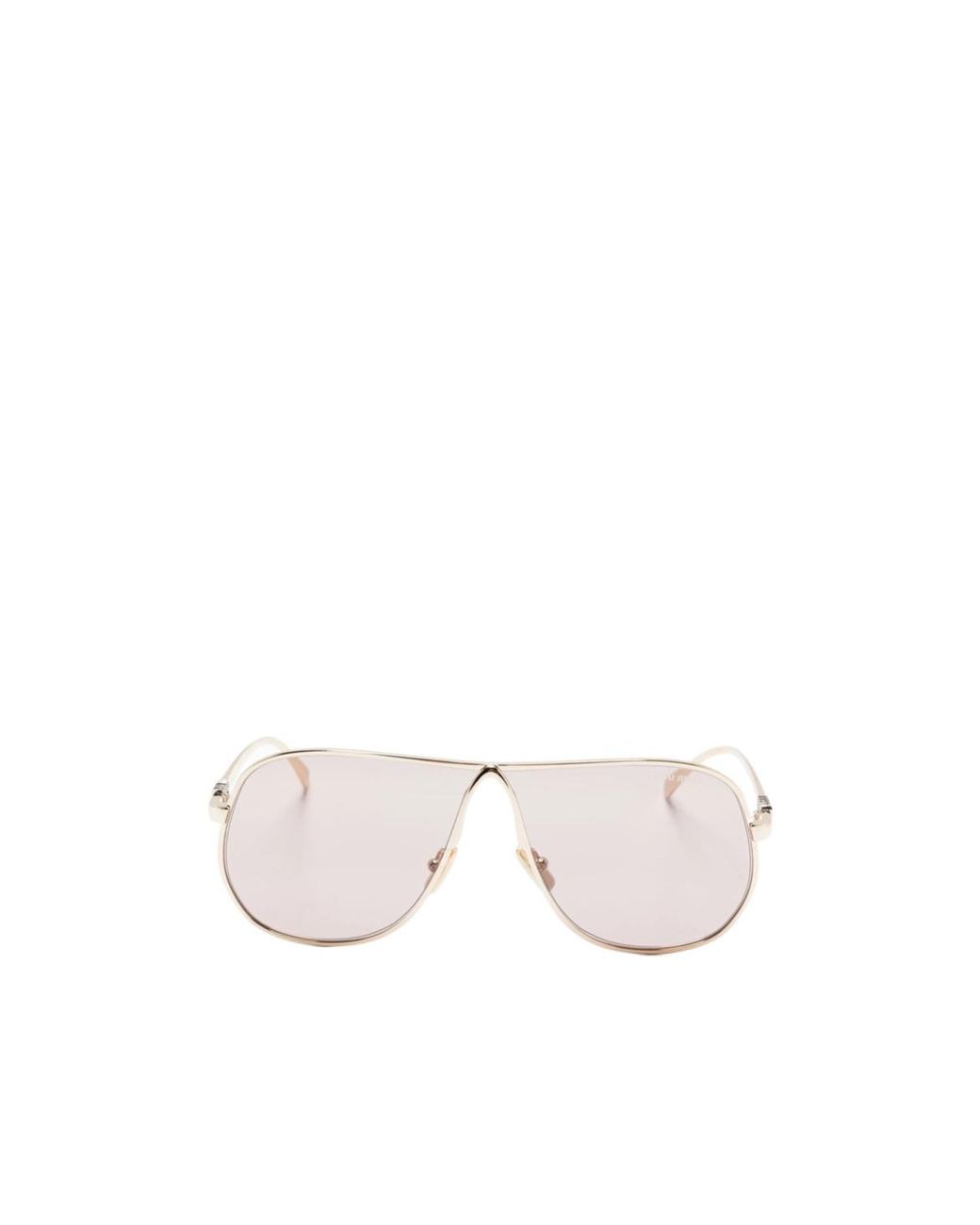 Miu Miu White Eyewear Pilot Frame Full Rim Sunglasses