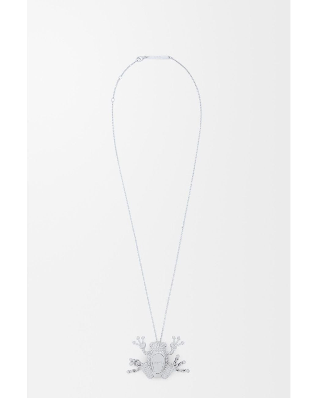 Loewe White Frog Necklace