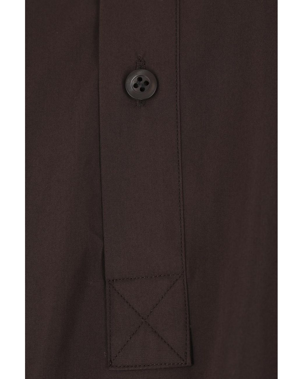 Dries Van Noten Brown Long-Sleeved Blouse