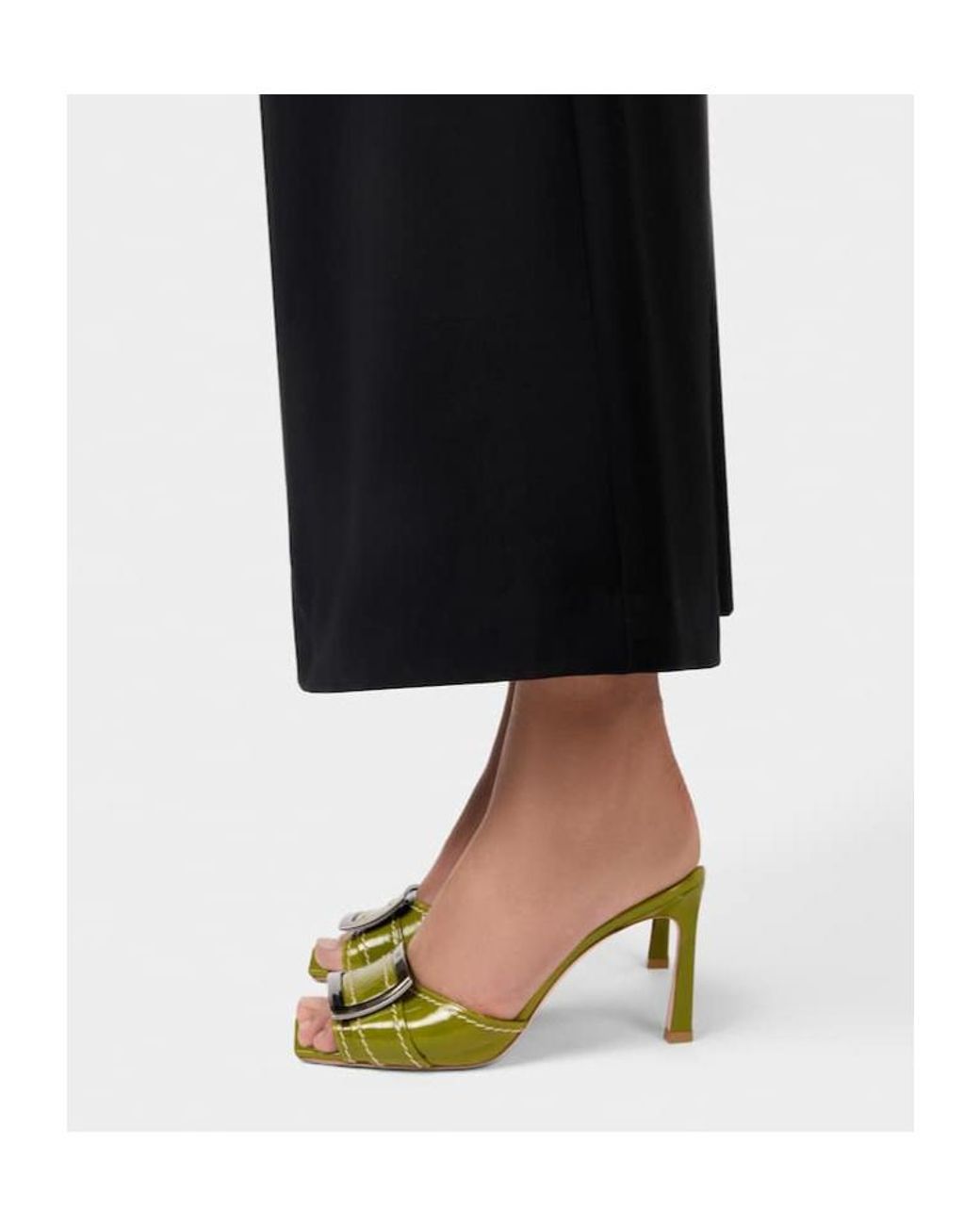 Roger Vivier Green Trompette Mules