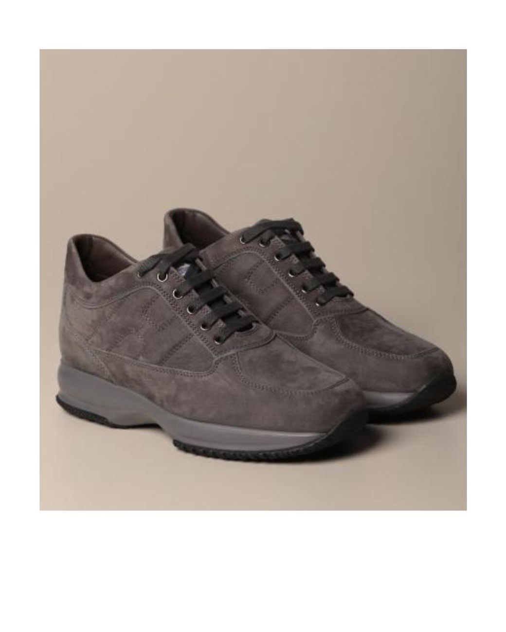Hogan Brown Interactive Sneakers for men