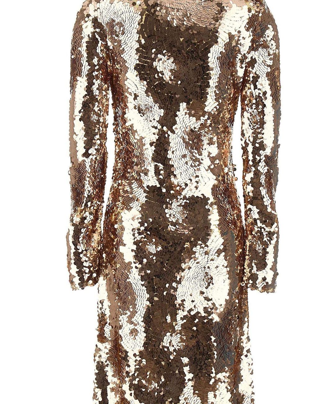 Rabanne Natural Rabanne Sequined Maxi Dress