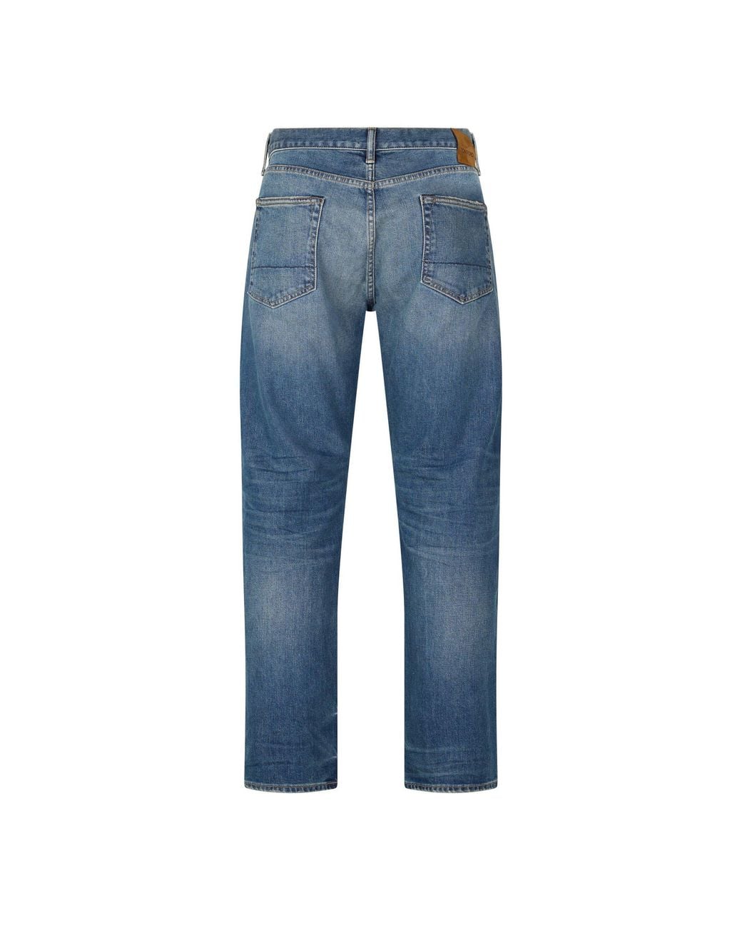 Tom Ford Blue Faded Straight Jeans for men