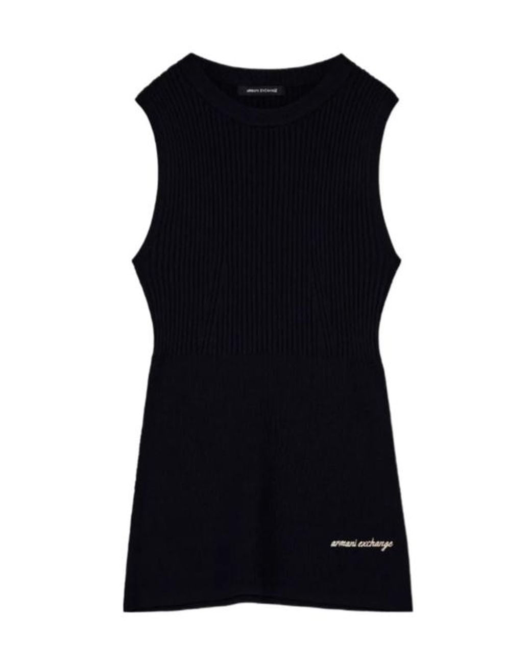 ARMANI EXCHANGE Black Slim-Fit Knit Top