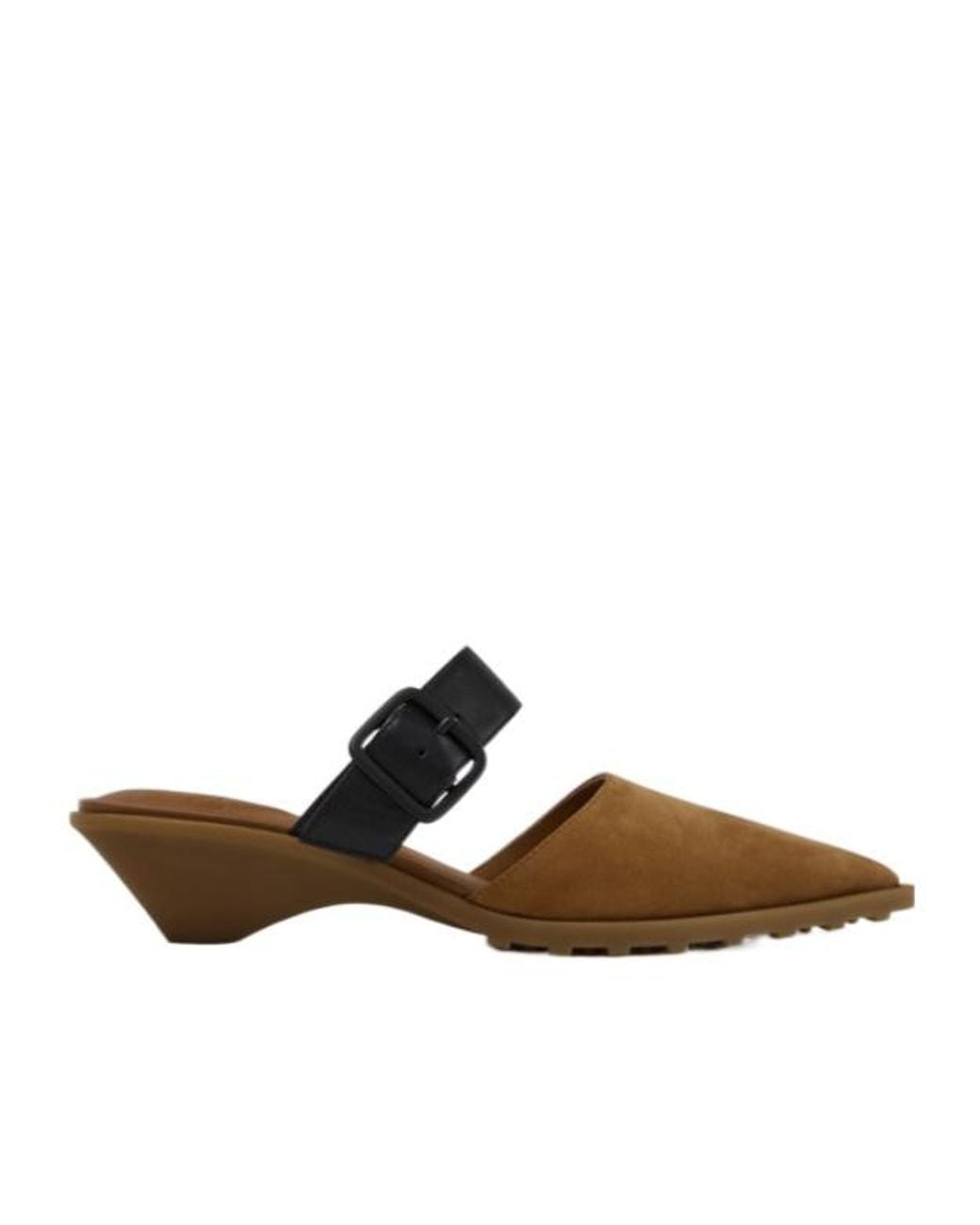 Camper Brown Anita Leather Semi-Open Shoes