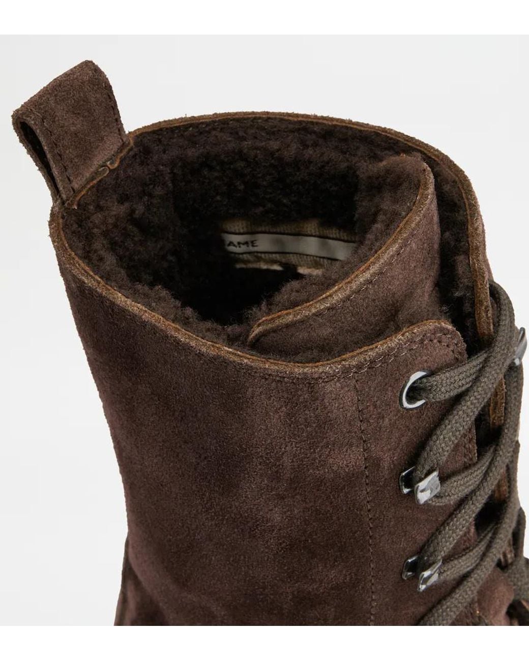 Tod's Brown Win Gomm Lace-Up Ankle Boots
