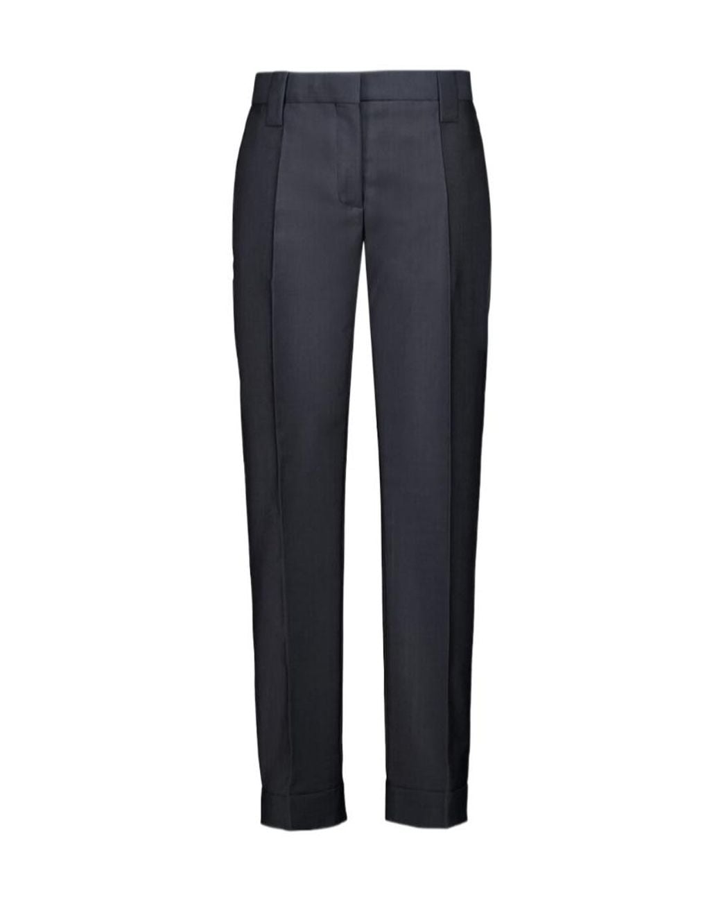 Versace Blue Pleated Formal Pants