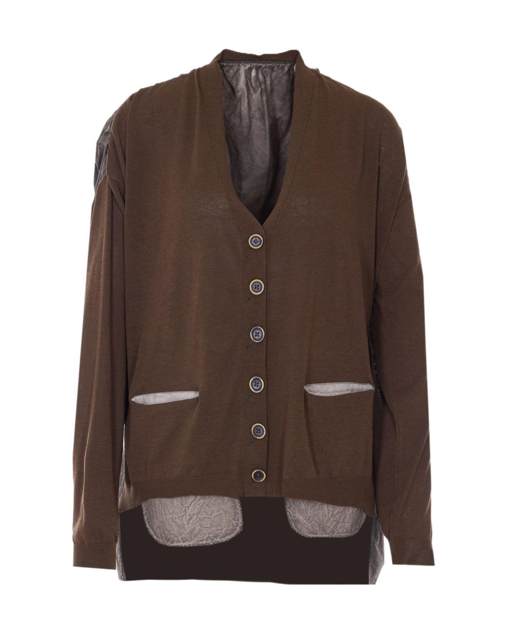 Uma Wang Brown Long Sleeved Cardigan