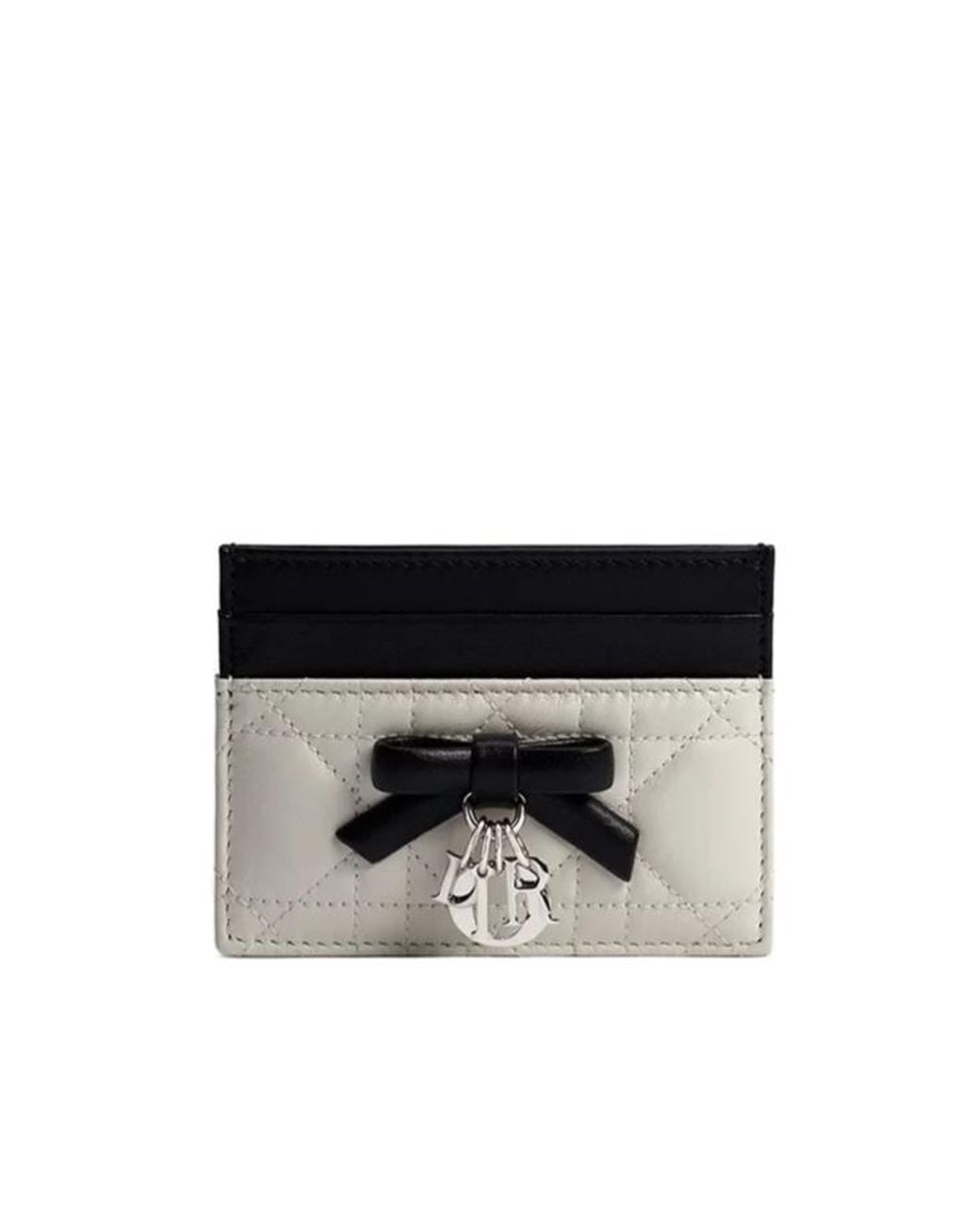 Dior Black Lady Freesia Card Holder