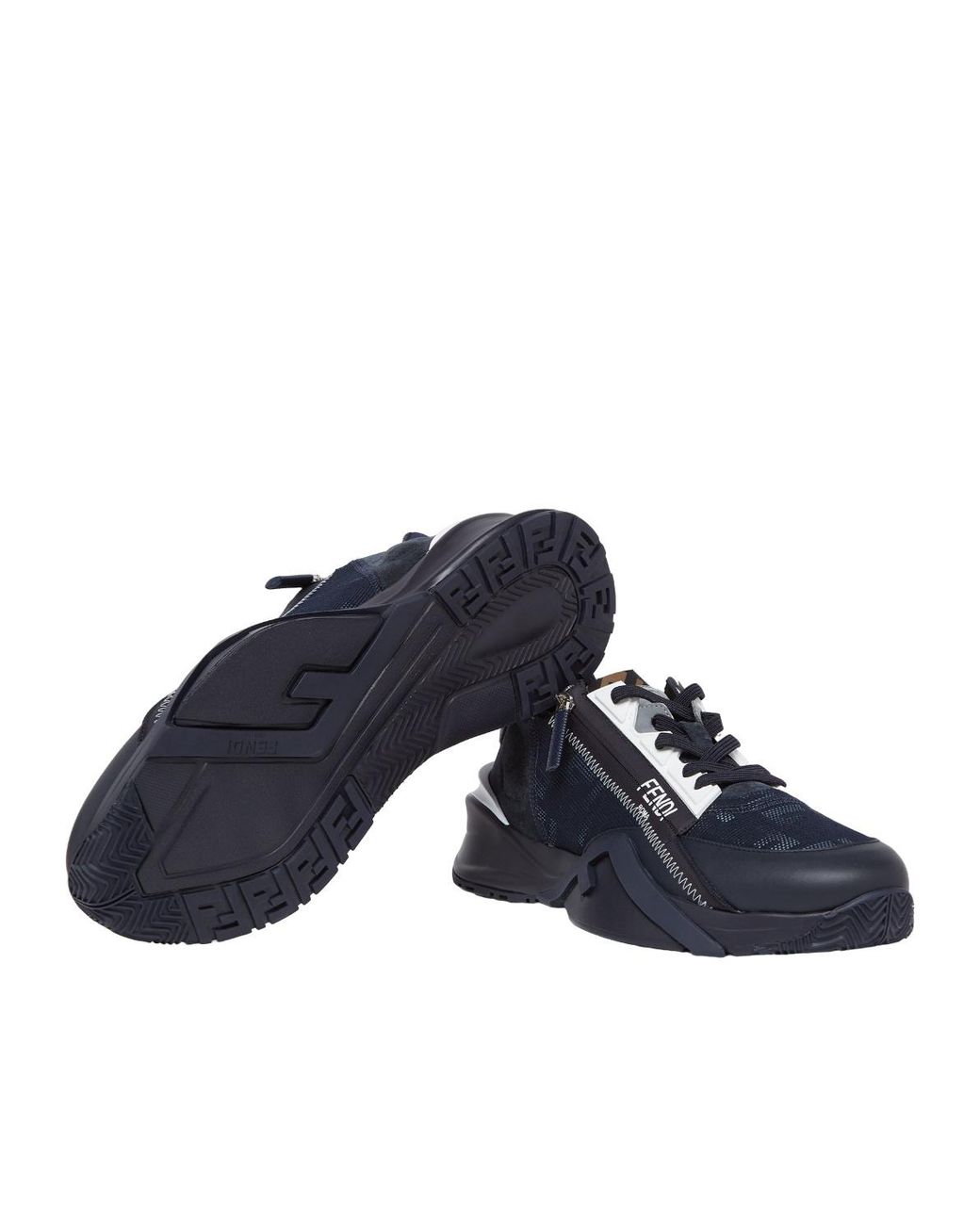 Fendi Blue Flow Slip-On Sneakers for men