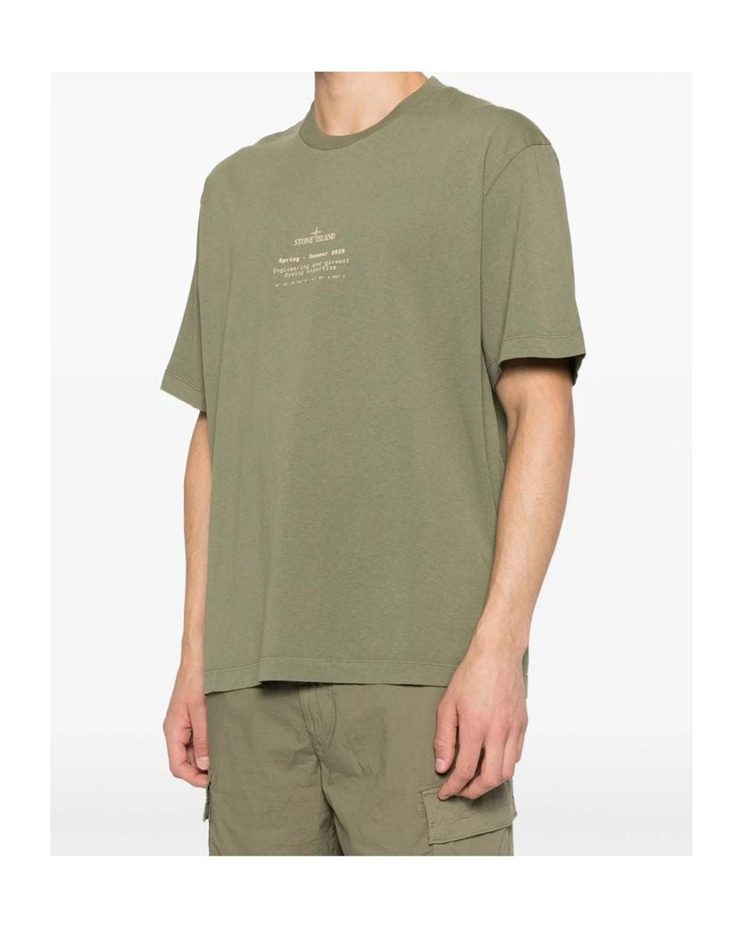 Stone Island Green T-Shirts for men