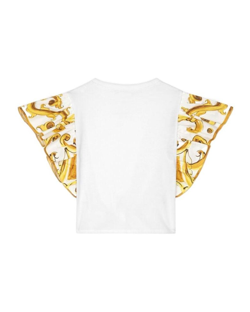 Dolce & Gabbana Metallic Sleeve-Printed T-Shirt for men