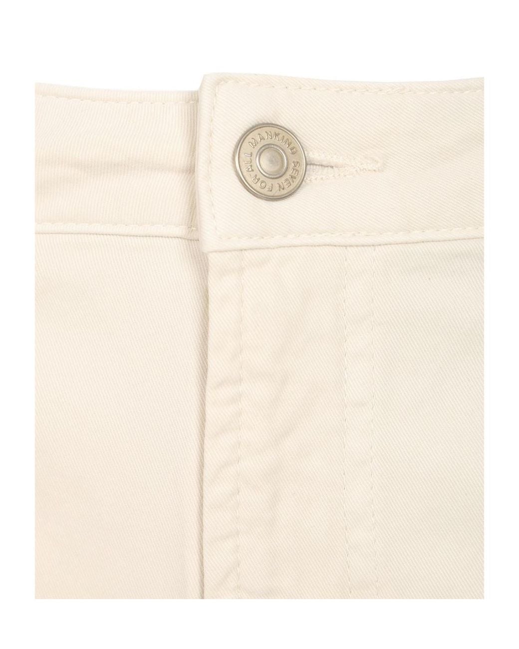 7 For All Mankind White Jeans
