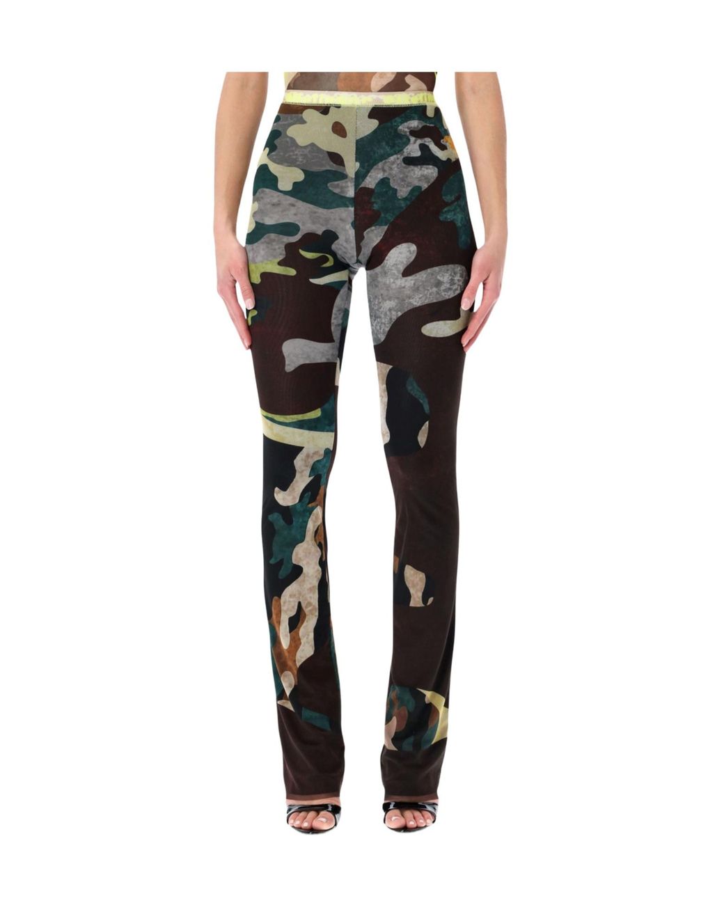 OTTOLINGER Black Otto Mesh Print Pants