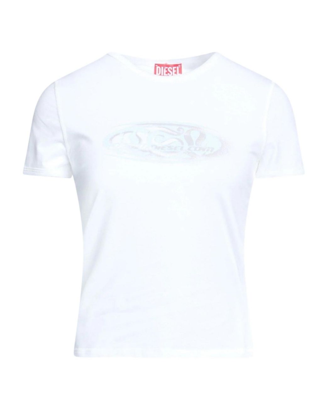 DIESEL White Printed T-Shirt