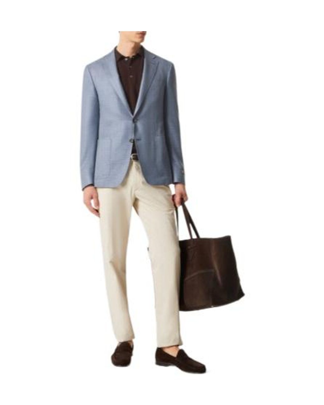 Canali Blue Elegant Minimalist Suit for men