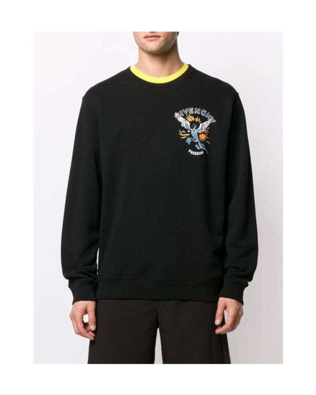 Givenchy Black Rib Round-Necked Sweater for men