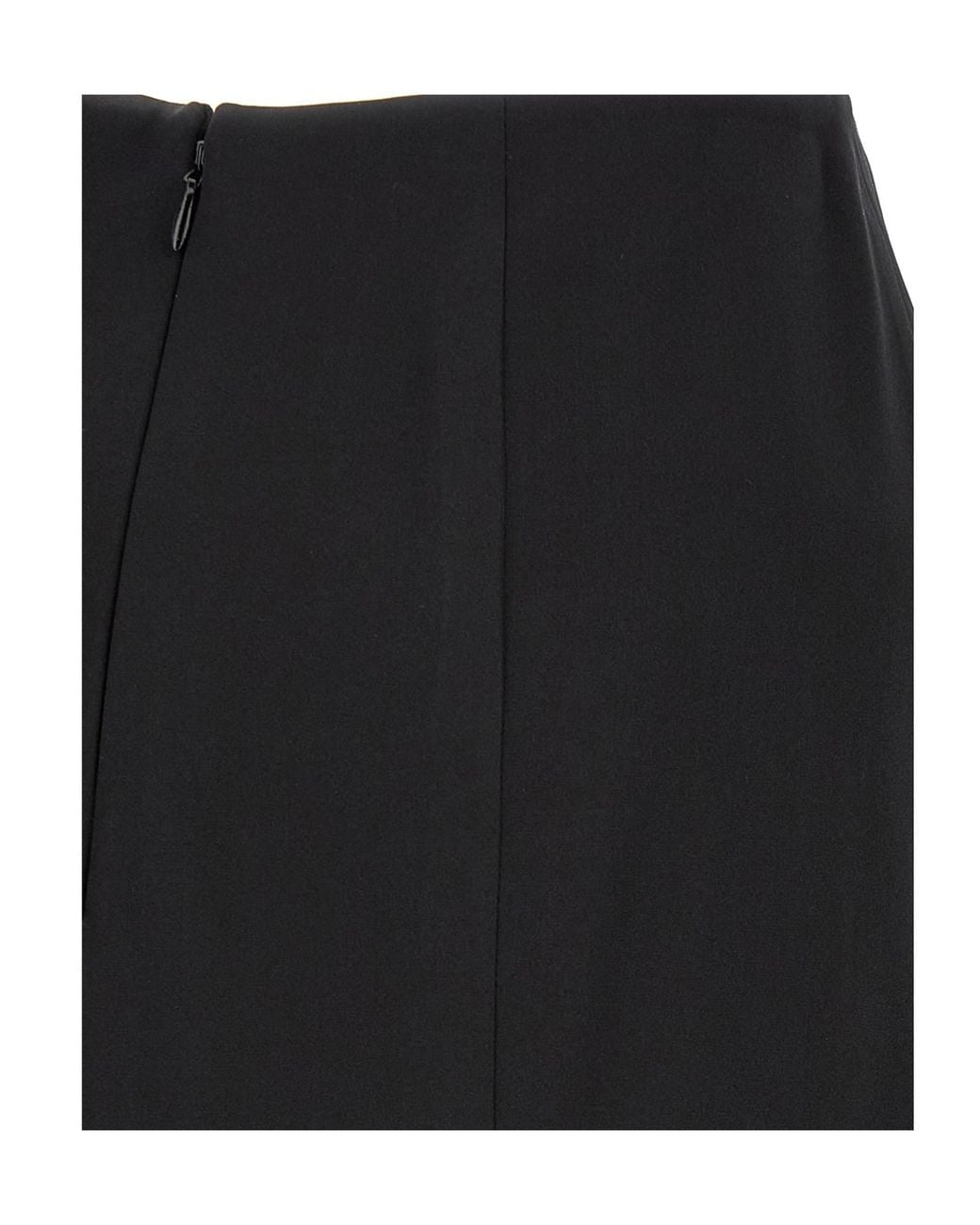 Ermanno Scervino Black Lace Trim Long Skirt