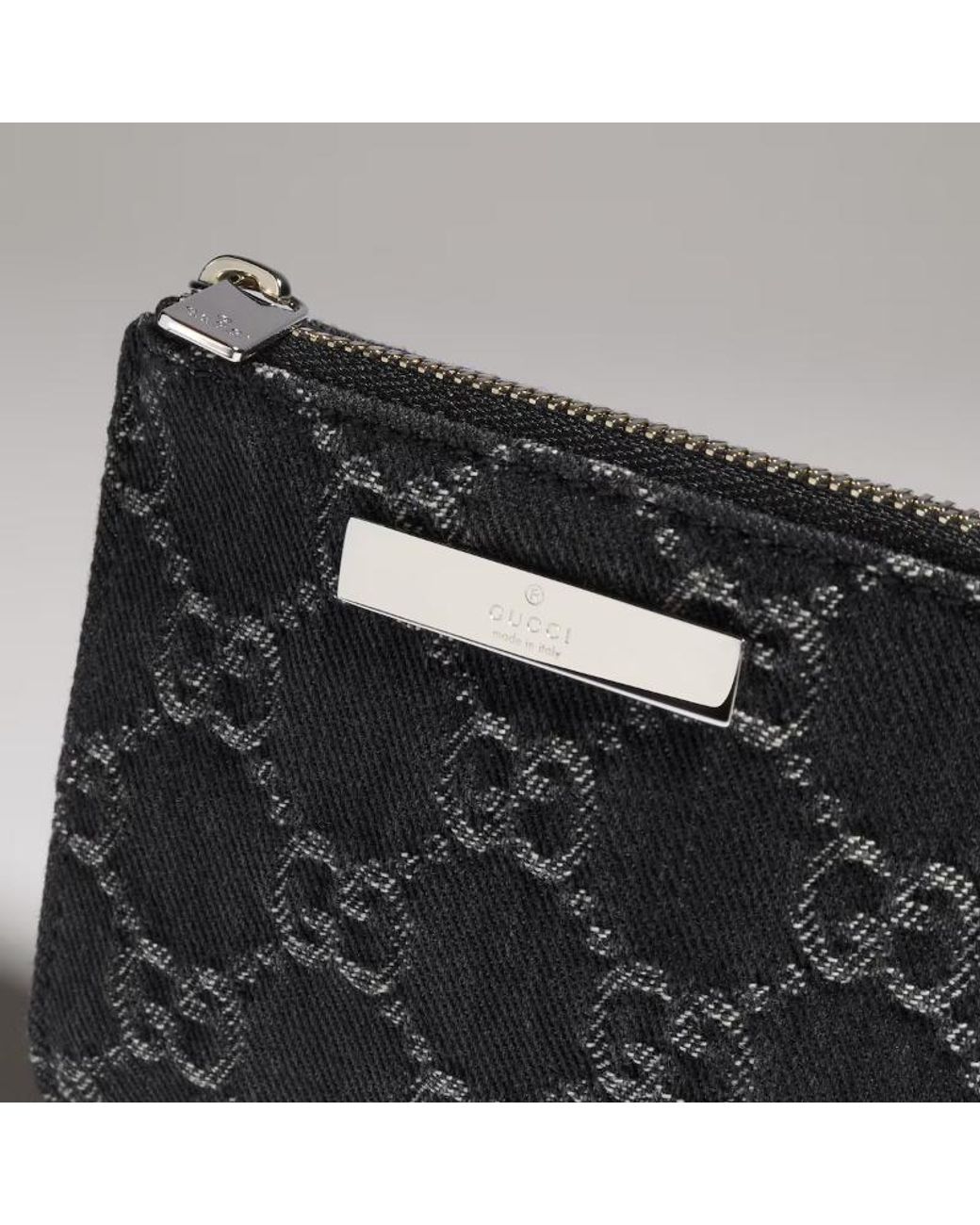 Gucci Black Small Wallet With Plaque