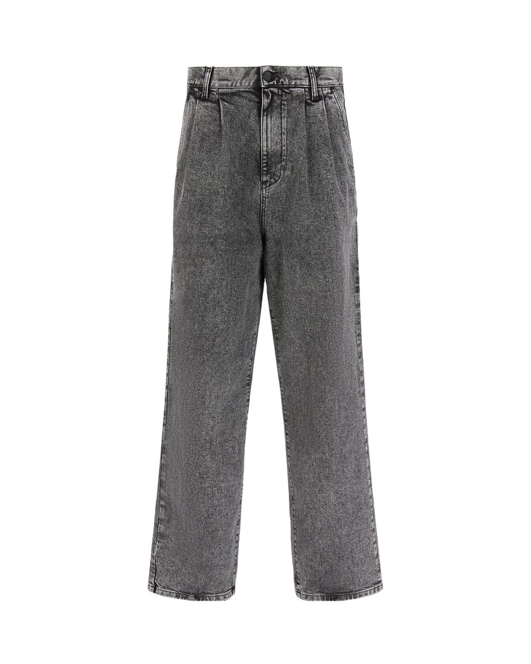 Emporio Armani Gray Pleated Jeans for men