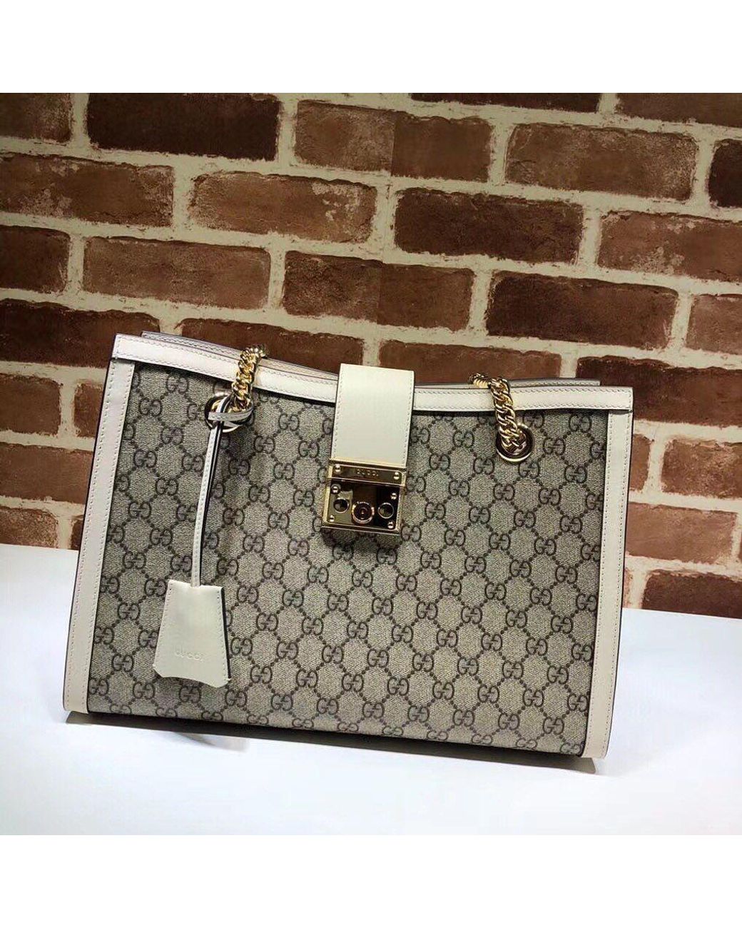 Gucci Metallic Padlock Medium Gg Shoulder Bag