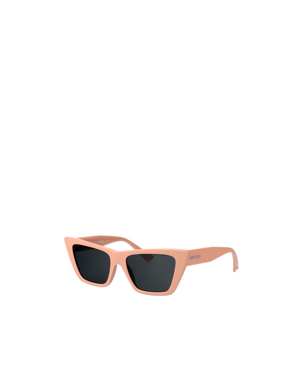 Jimmy Choo White Eyewear Cat-Eye Frame Sunglasses