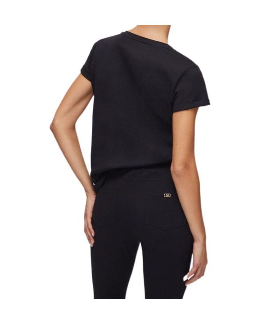 Liu Jo Blue Embellished T-Shirt