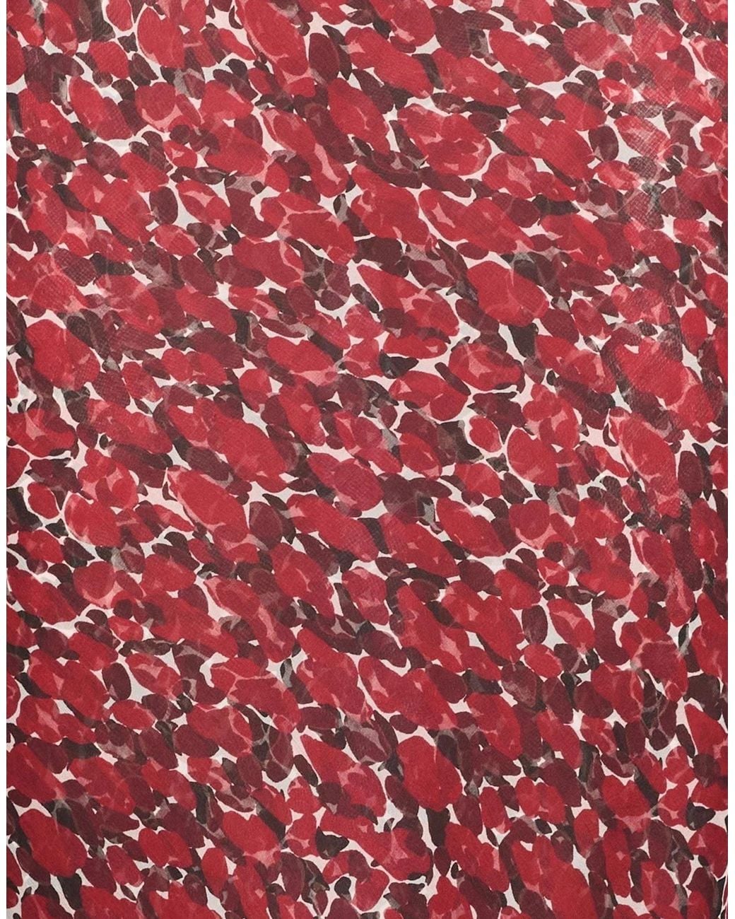 Saint Laurent Red Midi Skirts