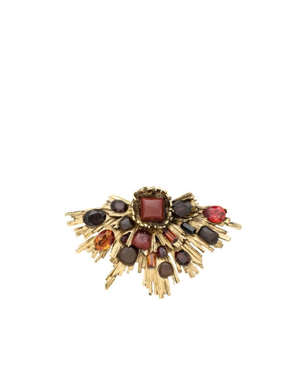 Saint Laurent Metallic Sunrise Ring