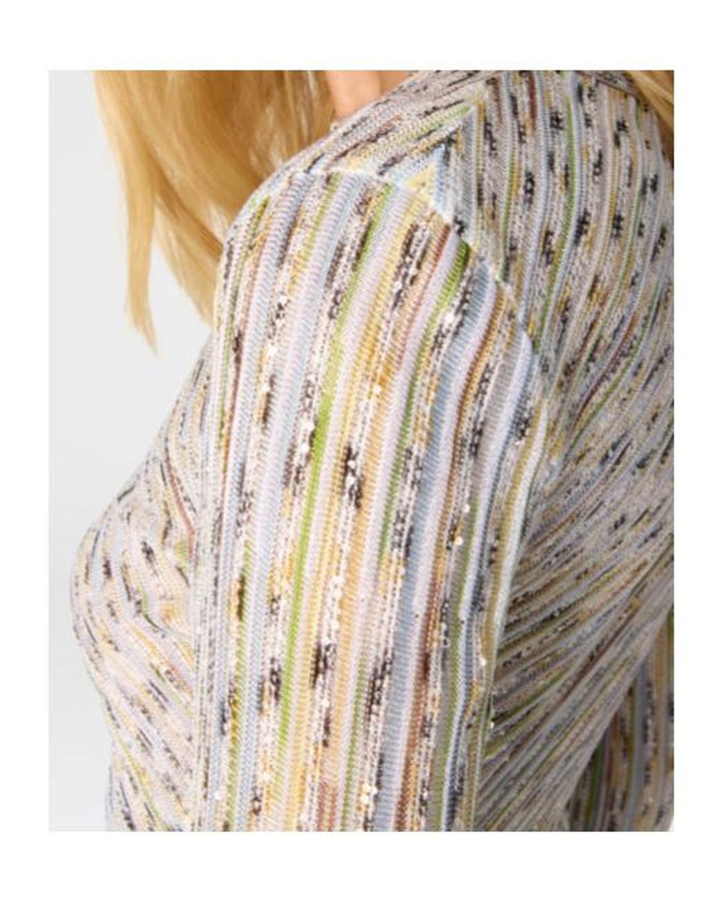 Missoni White Pleated Long-Sleeved Maxi Dress