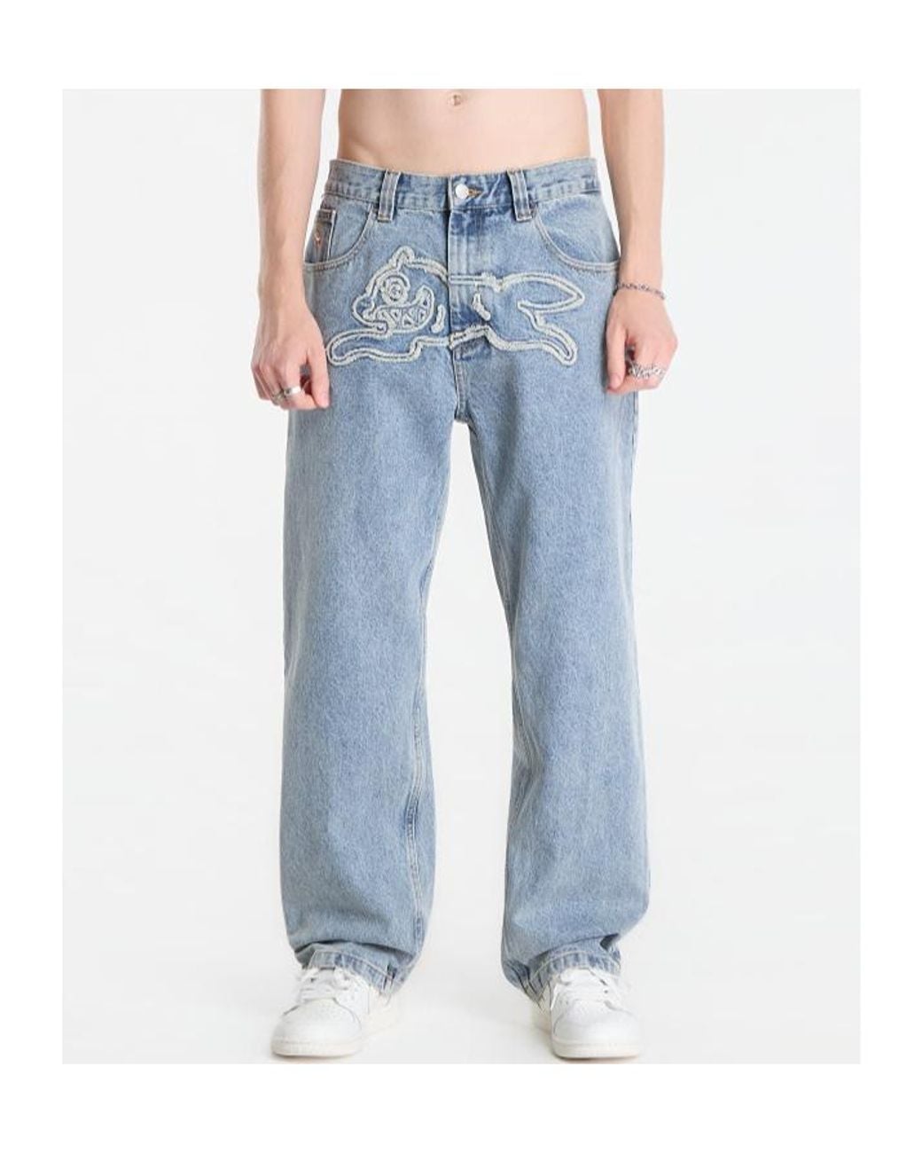 ICECREAM Blue Running Dog Double Scoop Jeans for men