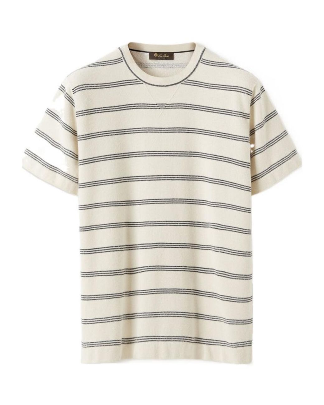 Loro Piana White Caravella T-Shirt for men