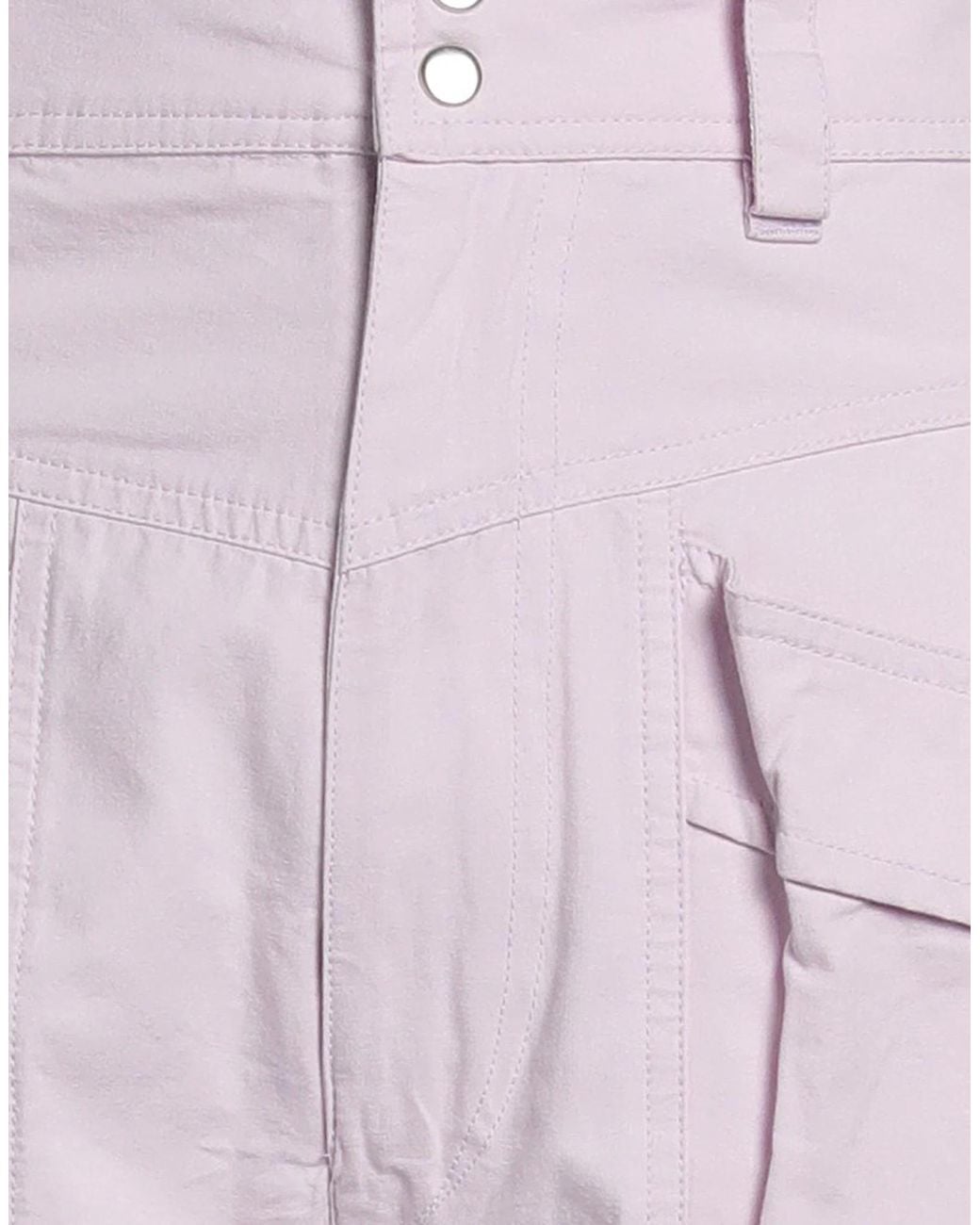 Isabel Marant Purple Solid-Color Casual Trousers