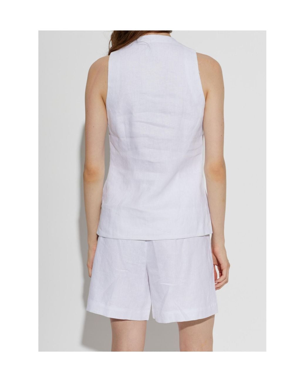 Posse White Dakota V-Neck Waistcoat