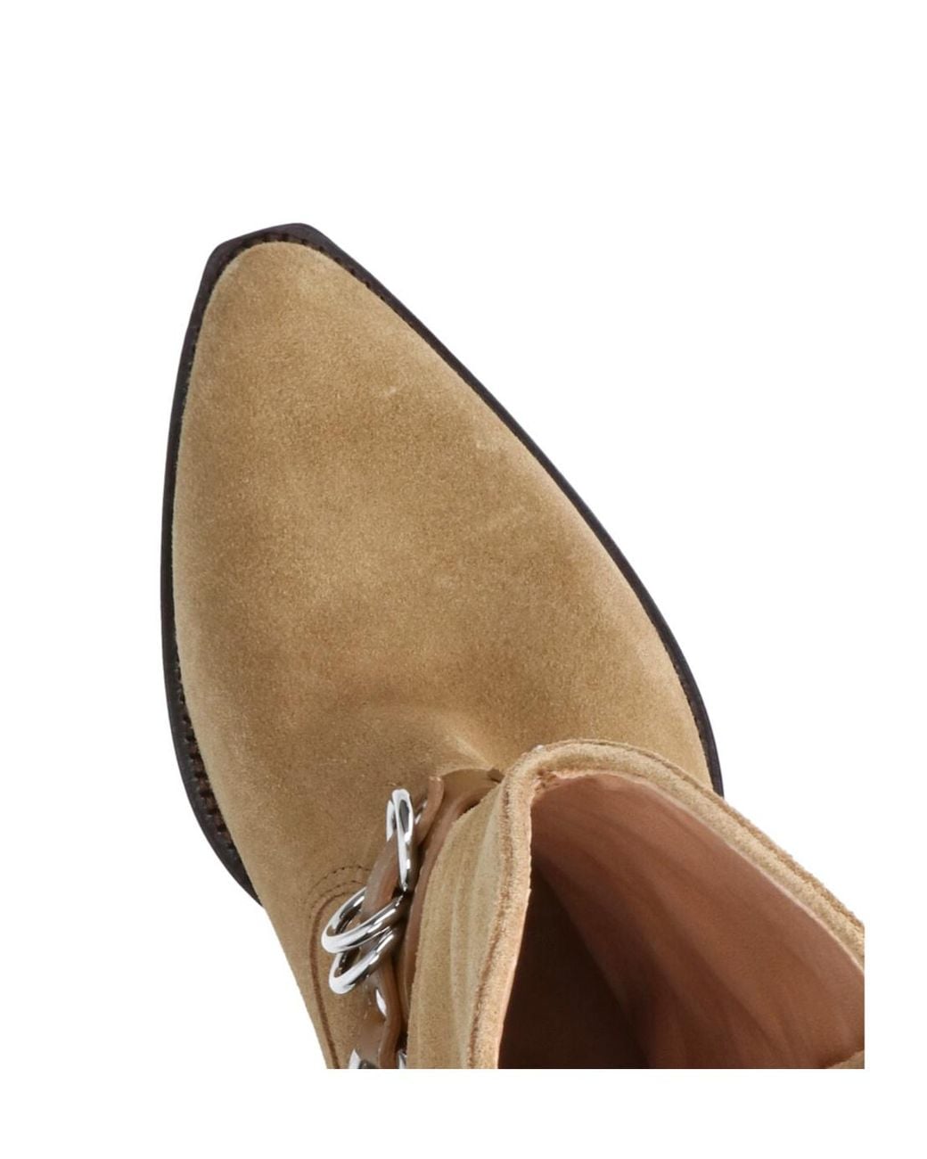 Isabel Marant Natural Ring-Detailed Slip-On Boots