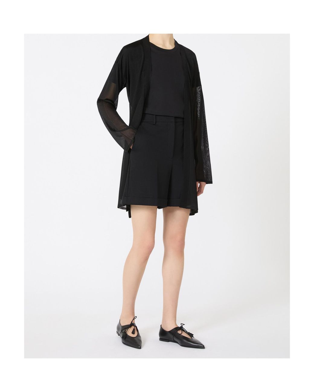 Max Mara Black Nerina Crewneck T-Shirt