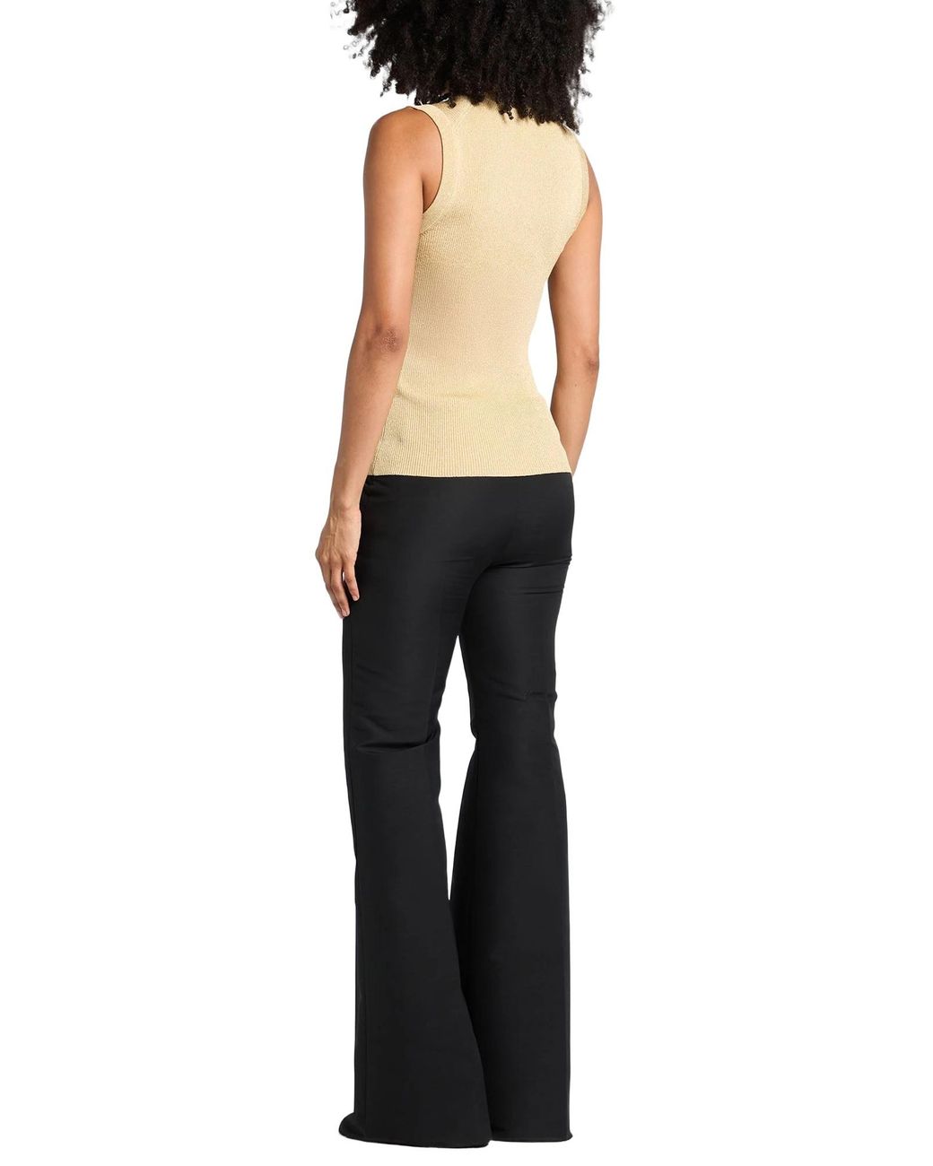 Dolce & Gabbana Natural Sleeveless Lightweight Knit Top