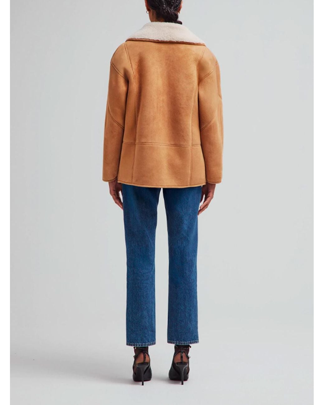 Blazé Milano Brown Button-Up Suede Jacket