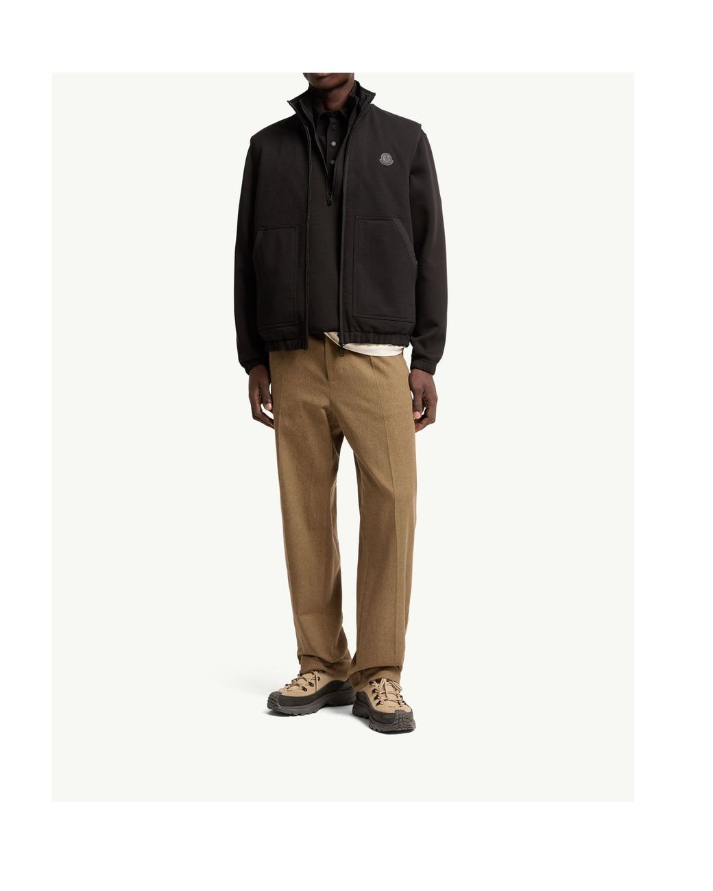 Moncler Black Reversible Zip-Up Vest for men