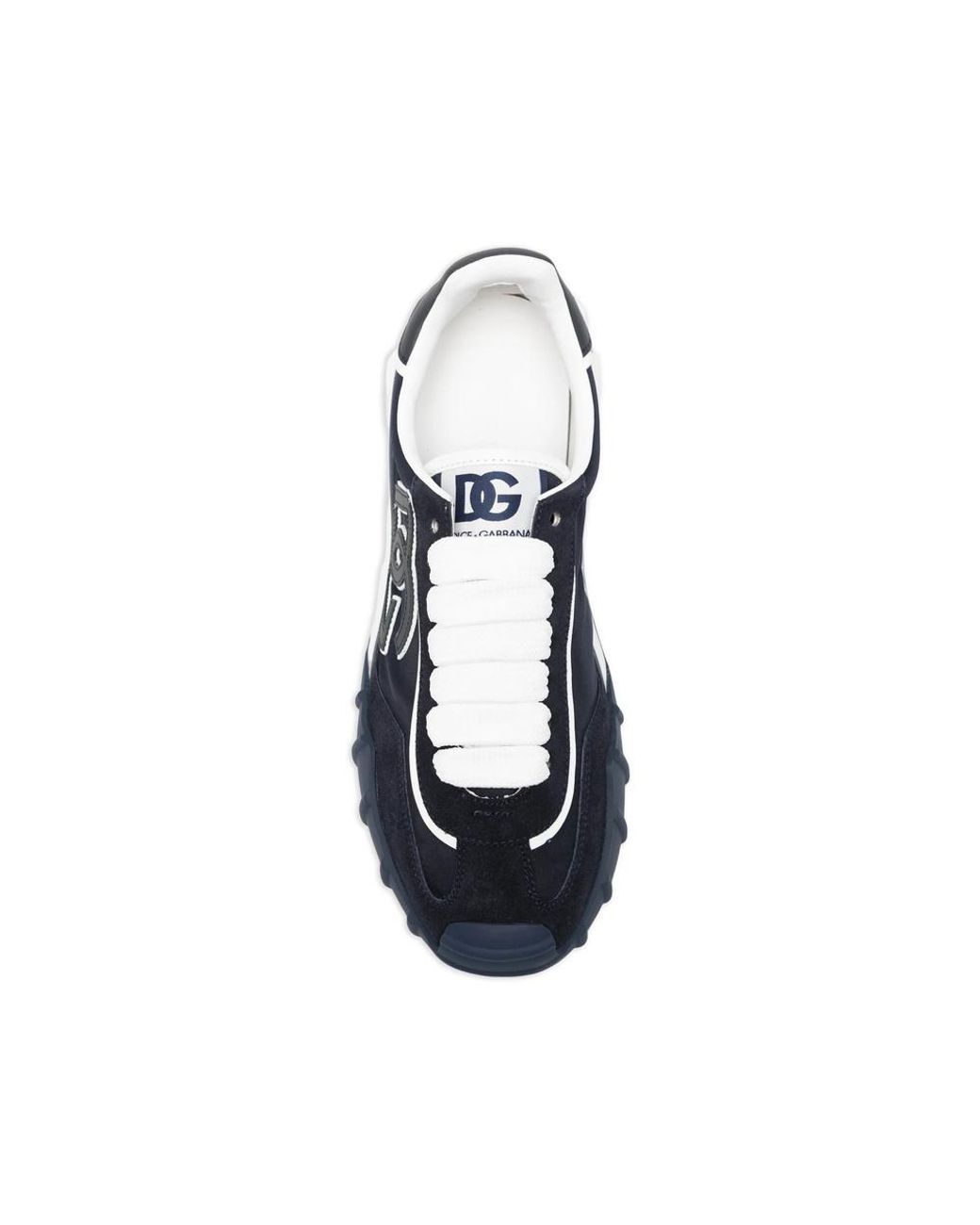 Dolce & Gabbana Blue Dg Logo Patch Sneakers for men