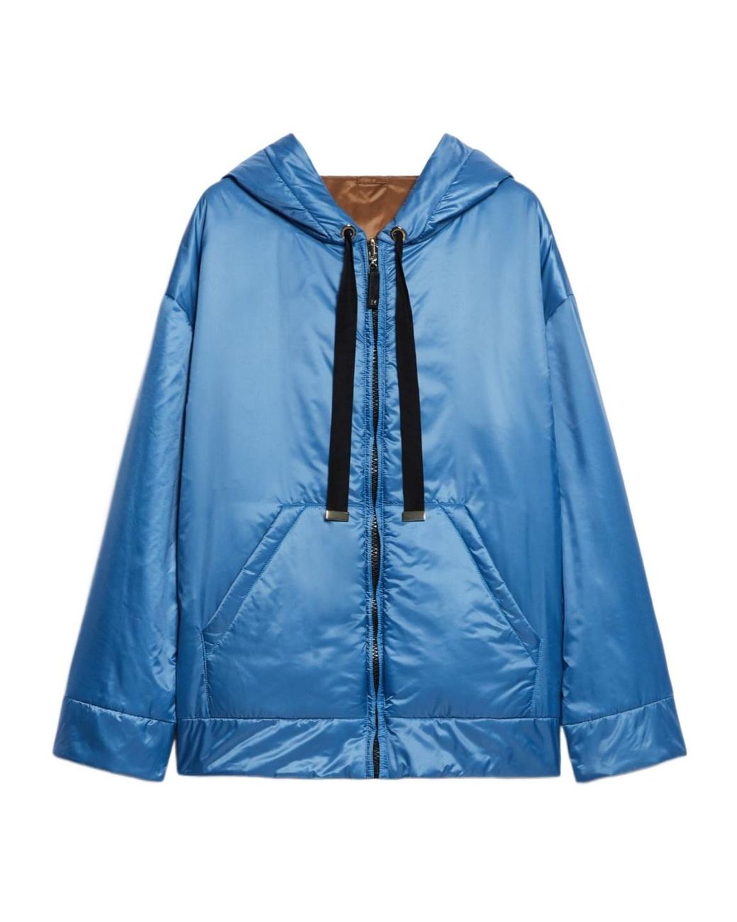 Max Mara Blue The Cube Reversible Zipped Jacket