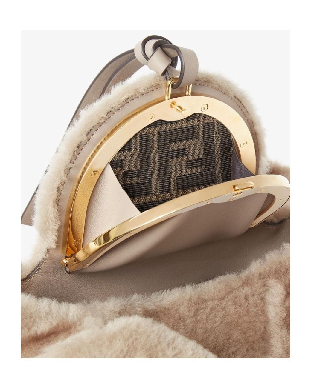 Fendi Natural Shearling Bag