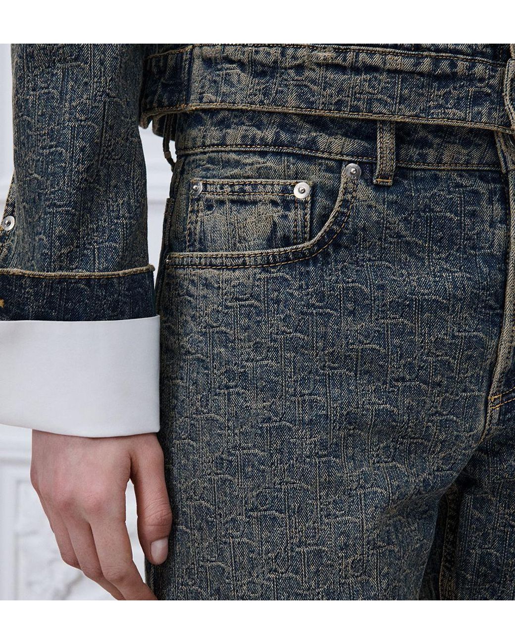 Dior Gray Regular-Fit Jeans
